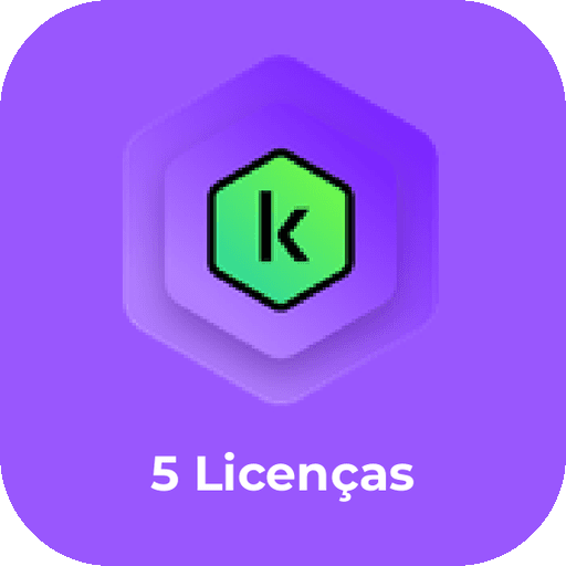 Logo Kaspersky 5 Licenças